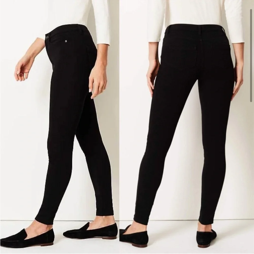 J. Jill Premium Flex High Rise Denim Legging Size 4 - Picture 7 of 10